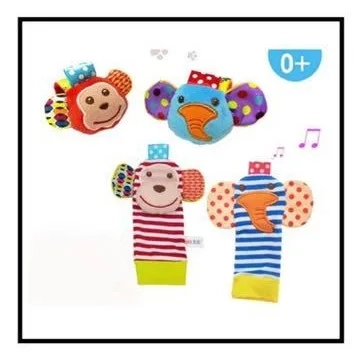 Wrist Rattle & Foot Finder Socks - 1+ Animal designs