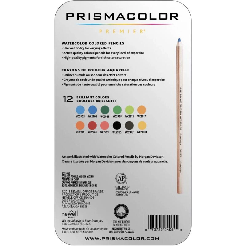 Watercolor Pencil - 12 Colors