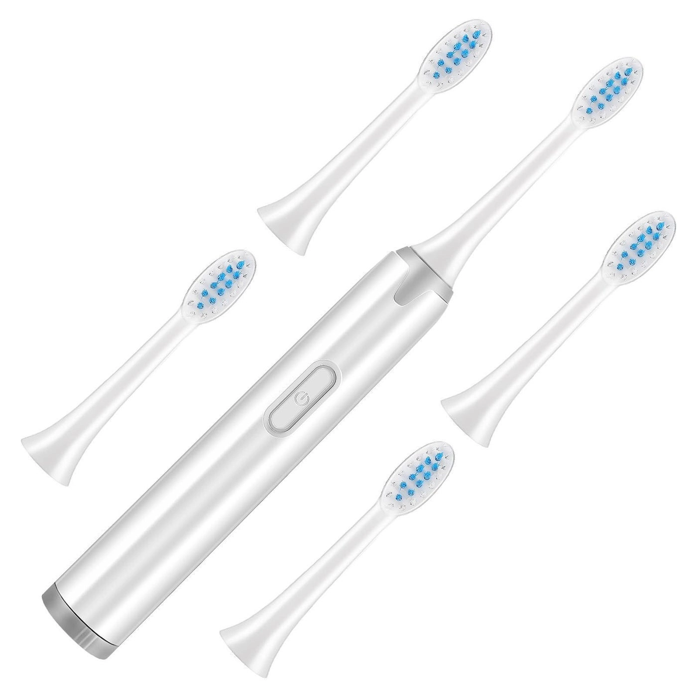 Electric Toothbrush - Vibrating Soft Bristle 5 Replacement Heads