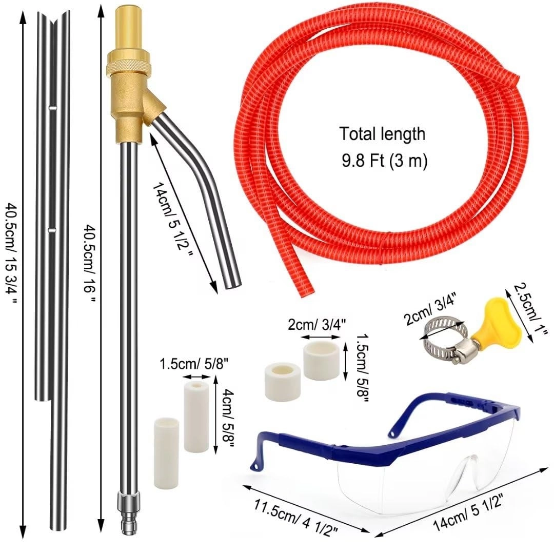 Pressure Washer Sandblasting Kit - 5000 PSI 1/4 Inch Quick Disconnect