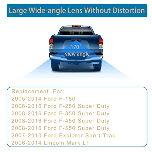 Rear View Camera wTailgate Handle - 170 Viewing Angle