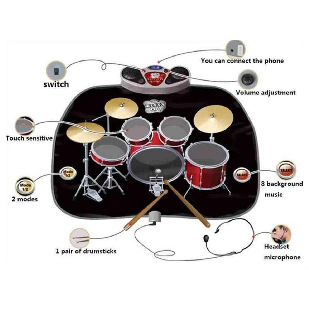 Drum Playmat - Suitable for 3 years and above