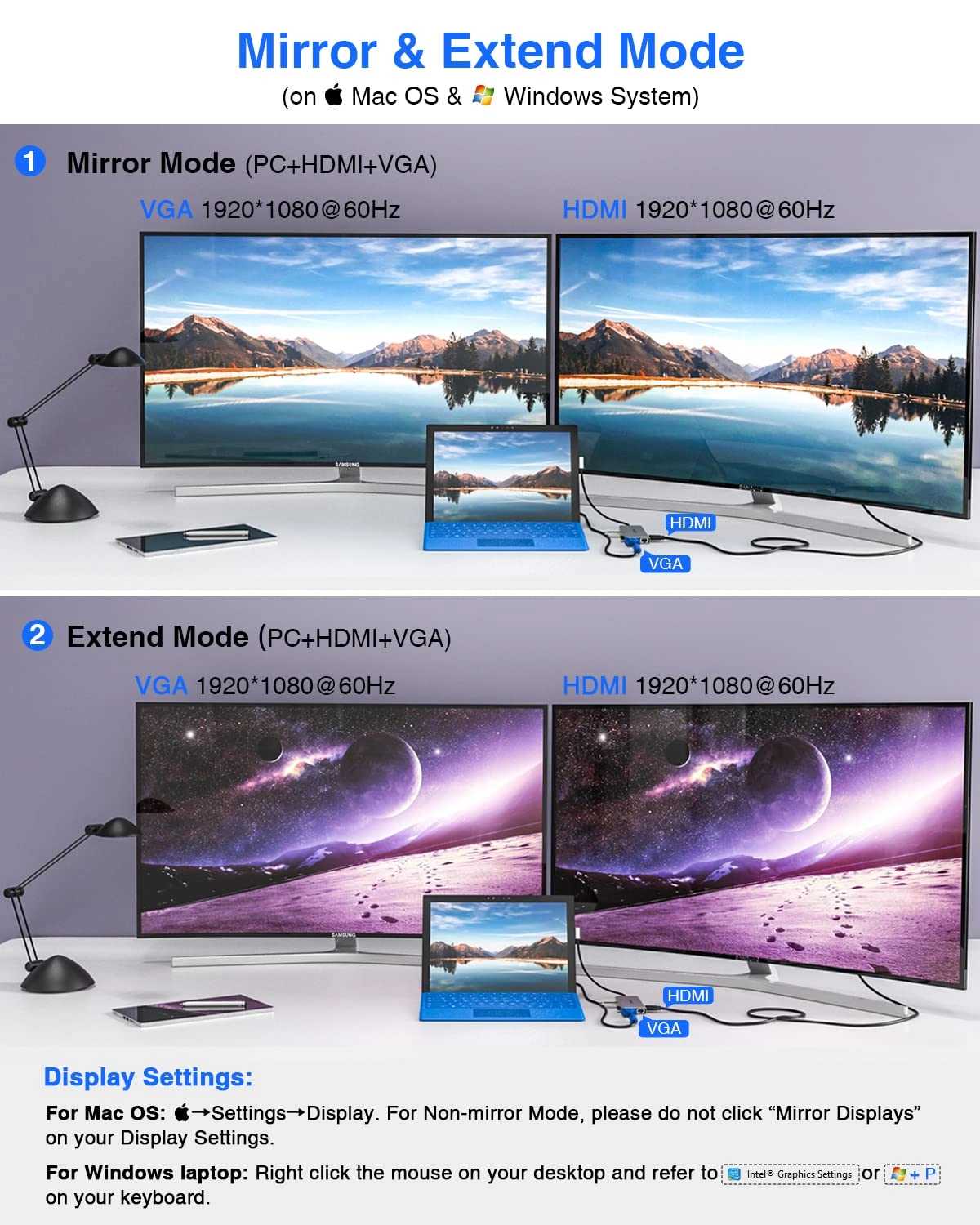 USB C Docking Station - USBC Windows