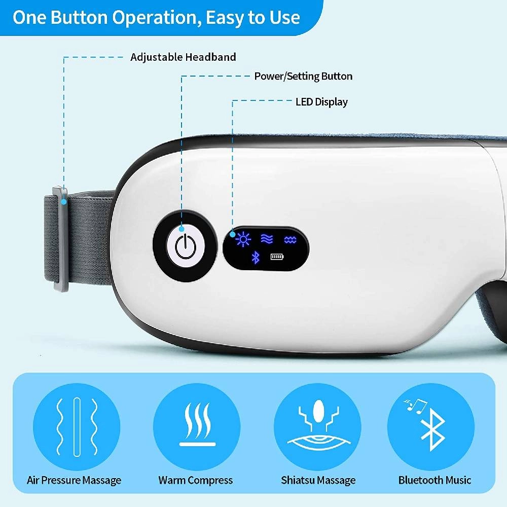 Eye Massager - Rechargeable Heat Air Pressure