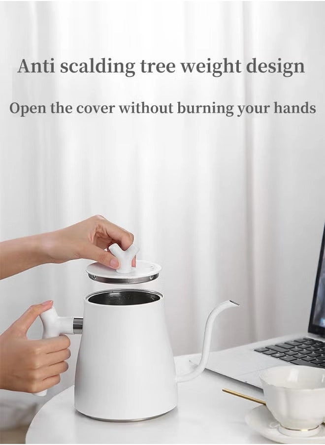 Gooseneck Electric Kettle 1 L White