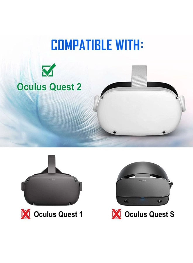 Head mount for Oculus Quest 2 - White Wireless