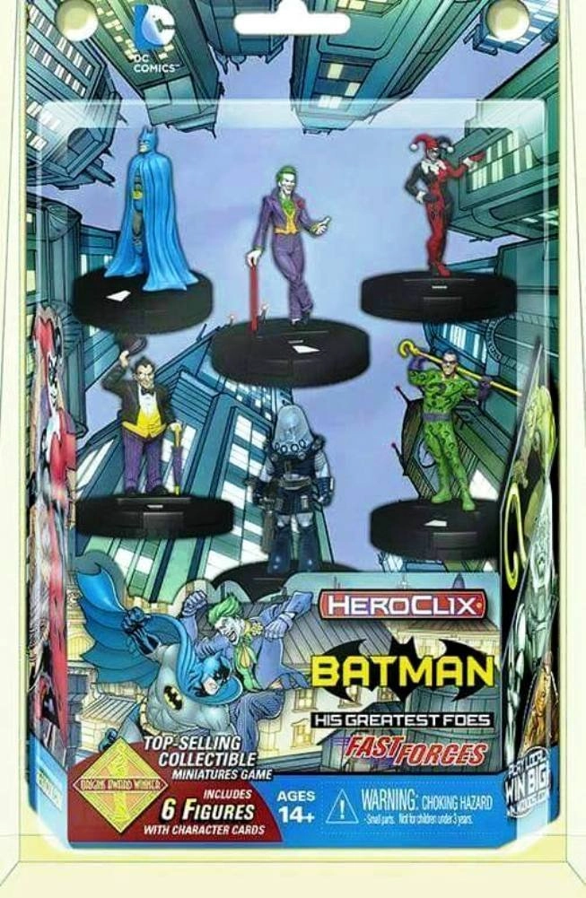 NECA Batman - DC - DC Heroclix Batman And His Greatest Foes Fast Forces (WK72497)