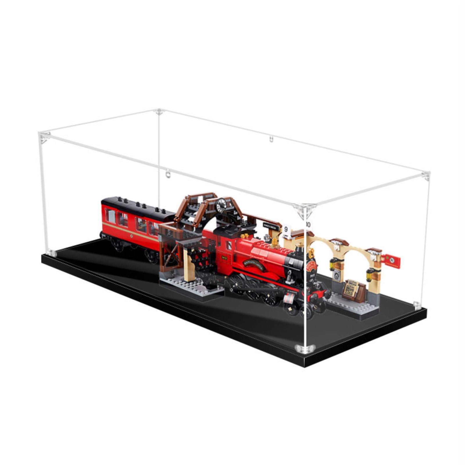 SUNHON Figures Display Box for LEGO 75955 Exprress Train - Acrylic