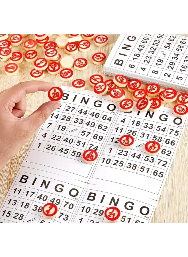 Bingo - 40 Bingo Number Cards 75 Chess Set