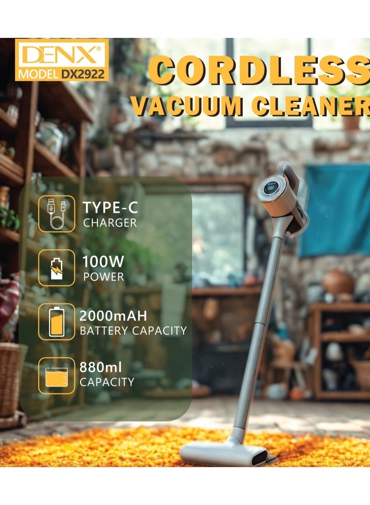 Cordless Vacuum Cleaner (DX2922)