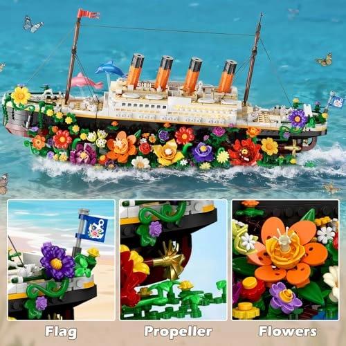 Flowers Titanic - 1860 Pieces with Light