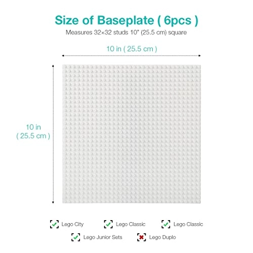 Classic Baseplates - 6 pcs