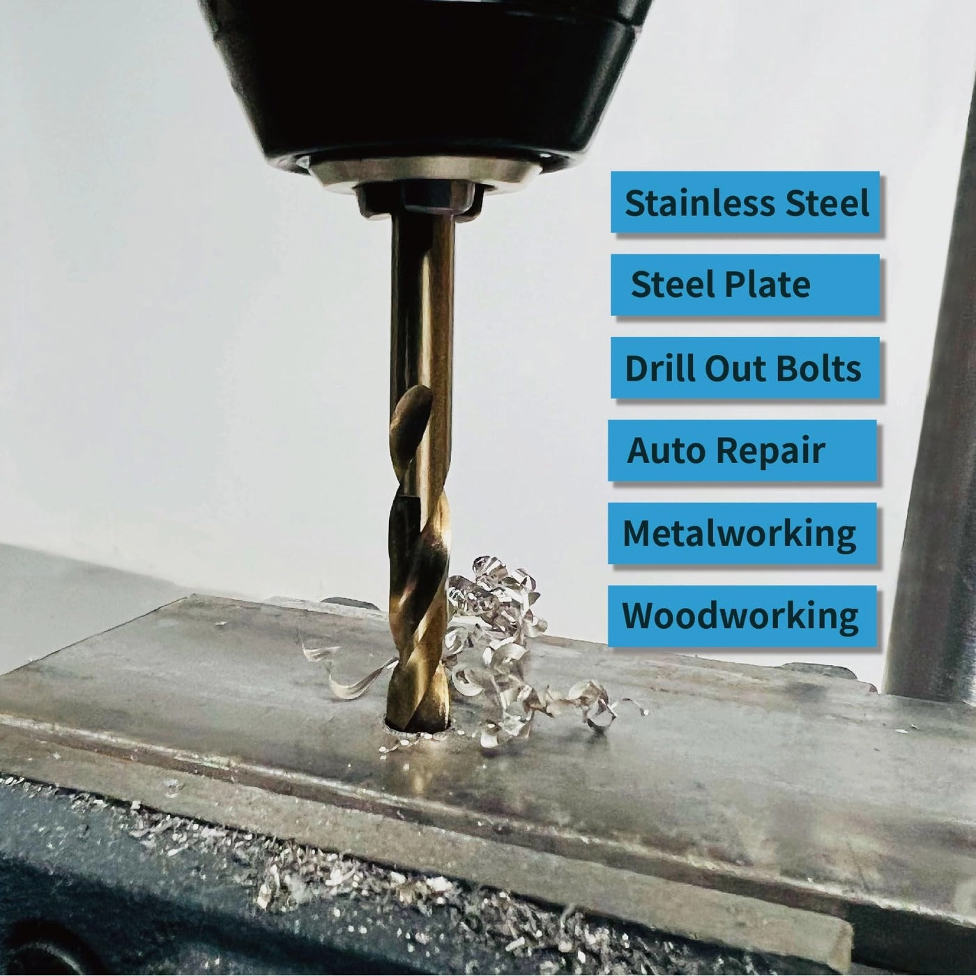 5% Cobalt Drill Bit Set - 5% Cobalt 21PCS 1/16-3/8 Inch
