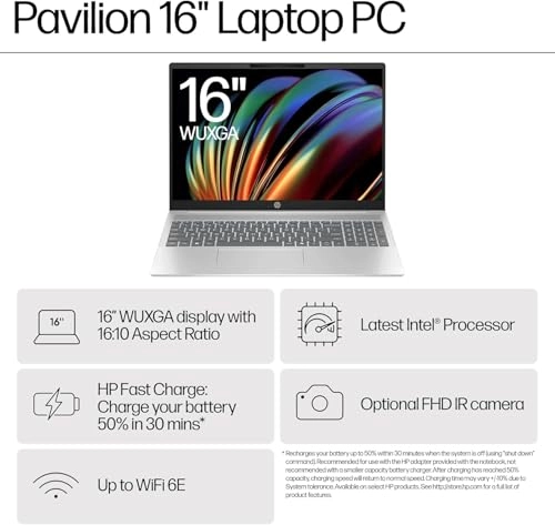 Pavilion Laptop 16 - 16'' Core Ultra 5-120U 16GB DDR5 2TB NVMe SSD