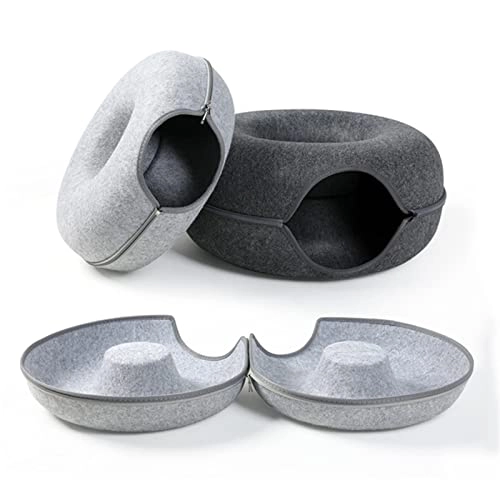 Donut Cat Bed - 60X28cm Wool Felt