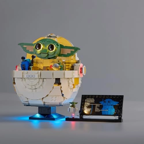 LED Light Kit for LEGO Grogu with Hover Pram Set Star Wars Classic Version 74403