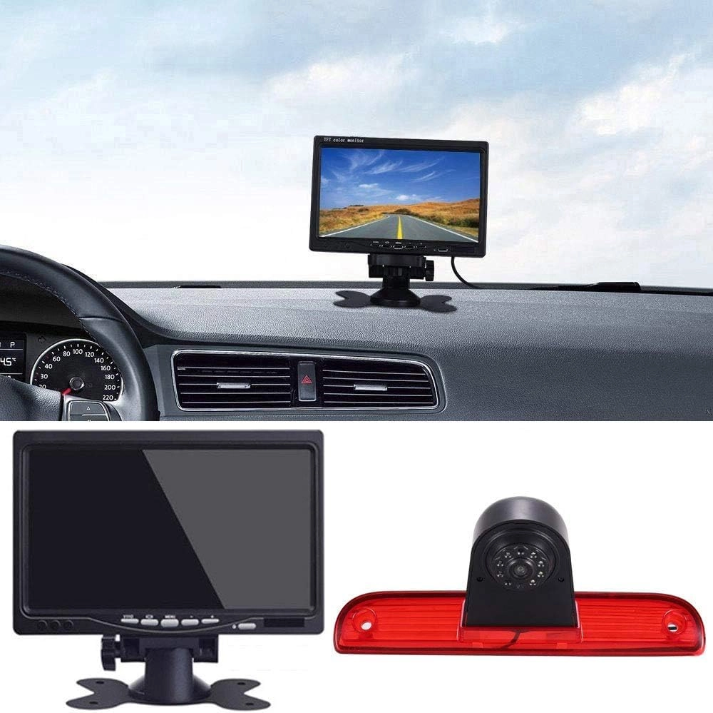 Reversing Camera + LCD Colour Display Monitor - Night vision AHD video signal or CVBS signal 1280 x 720 pixels