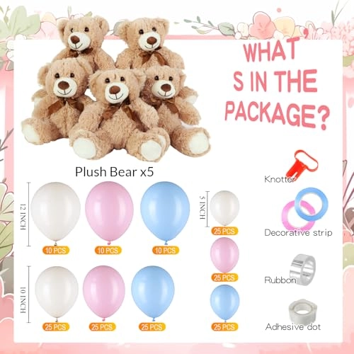 Baby Party Decorations Balloons Set - 185 Pcs Baby Shower