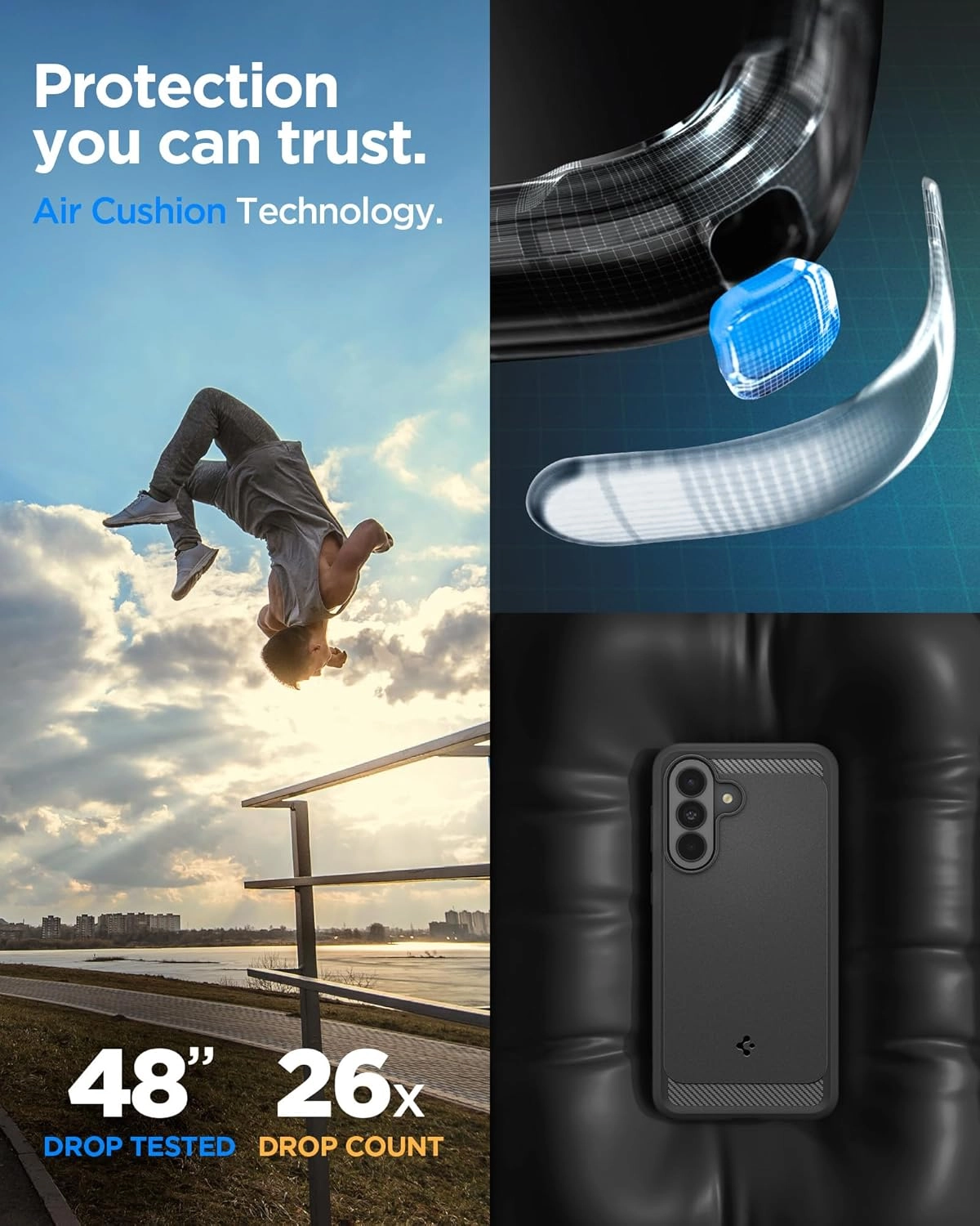 Rugged Armor for Samsung Galaxy A37 5G - Flexible TPU