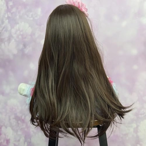 Reborn Baby Doll - 55 CM Vinyl Body Girl Brown Long Hair Ages 3+