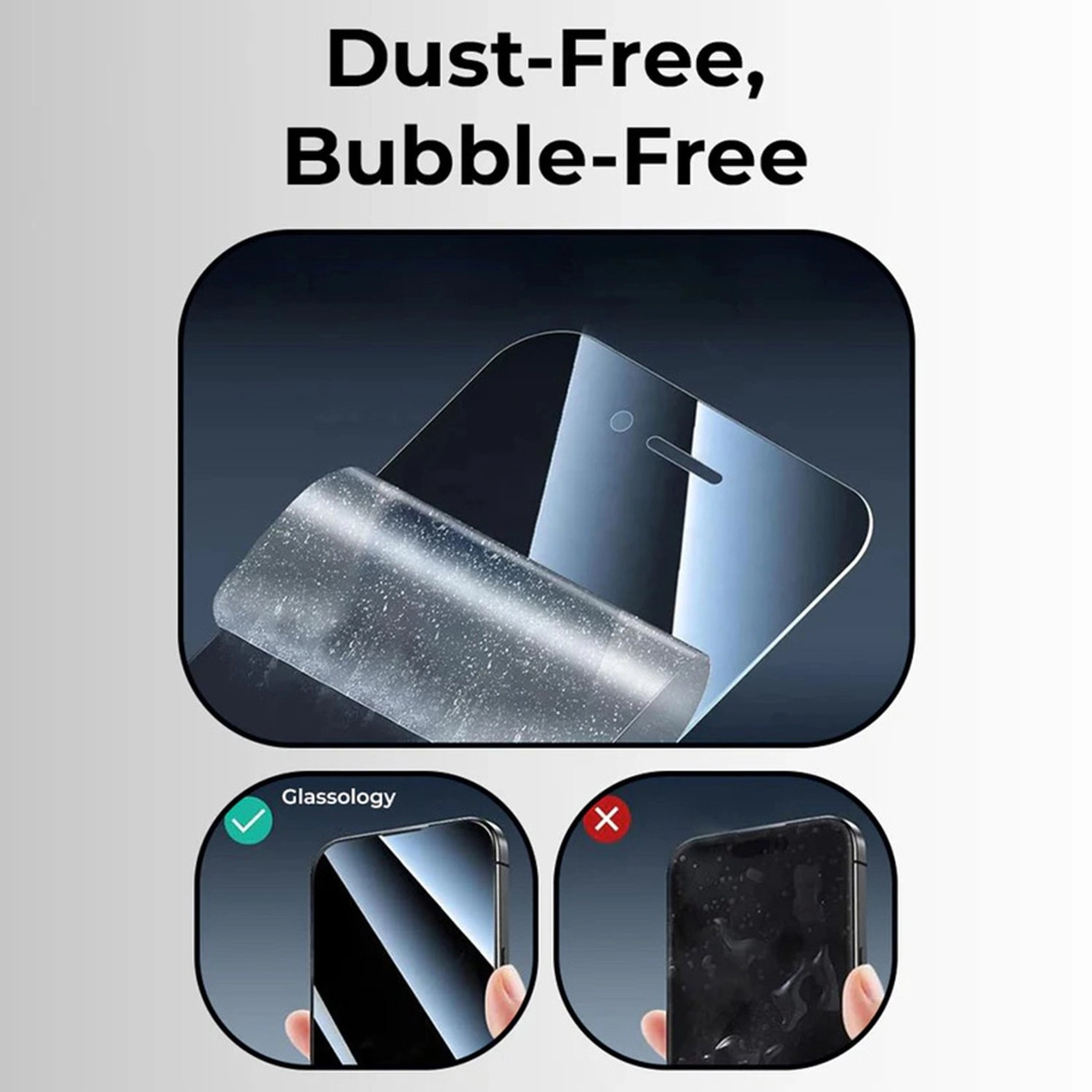 MagSafe Case - polycarbonate Clear + Screen Protector - 9H tempered glass for iPhone 17 Pro Max