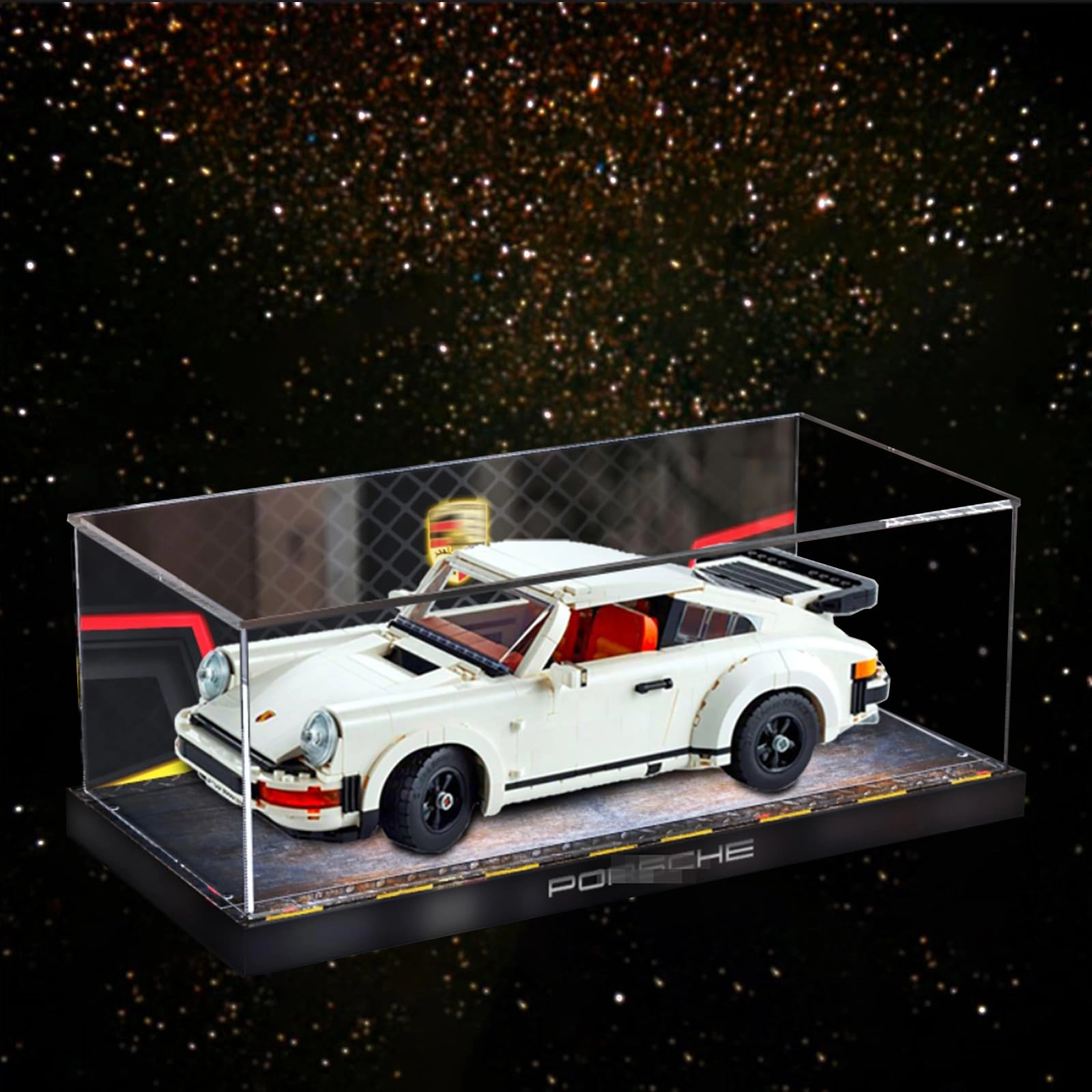 Acrylic Display Case (10295) - Dust-Proof Black Base (3mm) 40x20x15cm