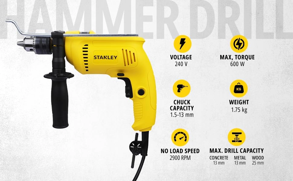 SDH600 - 600W 13mm Impact Hammer Drill