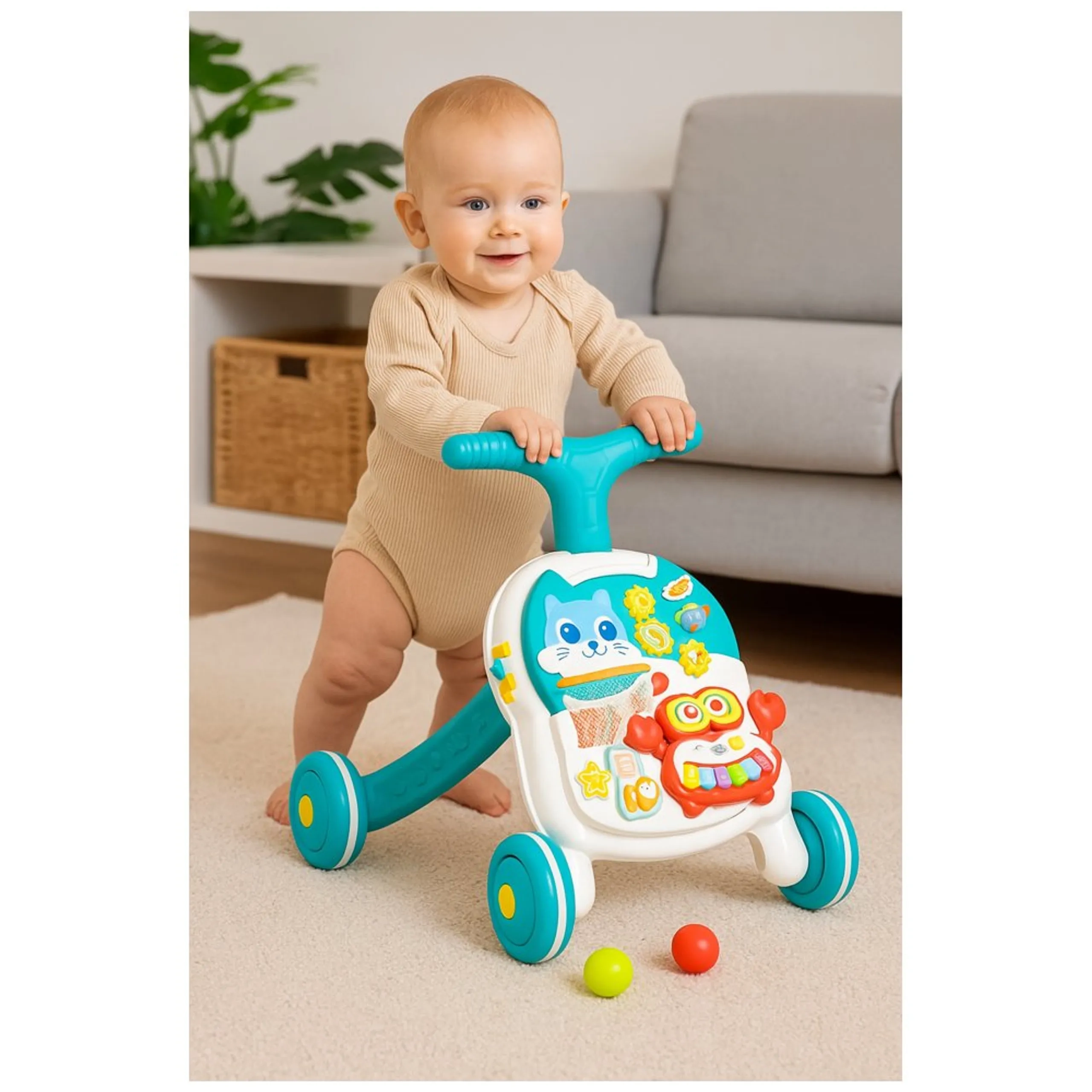 Baby Push Walker - Activity Learning Panel Music & Lights