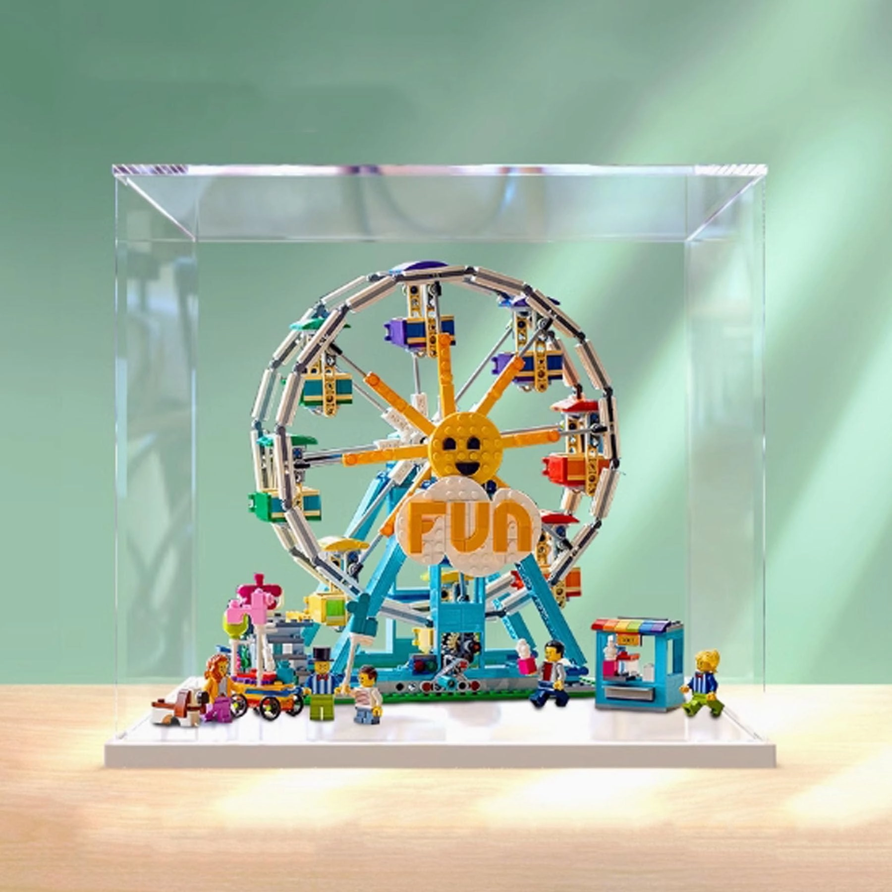 CHIFENMS Acrylic Display Box - Acrylic Ferris Wheel for LEGO Ferris Wheel Model Kit 31119