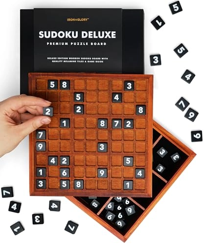 Deluxe Wooden Sudoku Puzzle - 81 Numbered Tiles X-Large