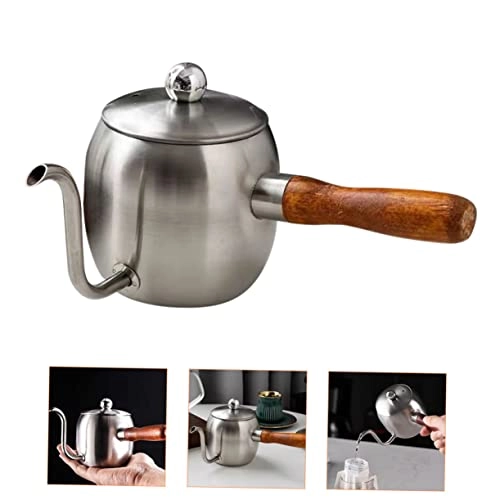Gooseneck Kettle - Stainless Steel, Wood 500 Milliliters
