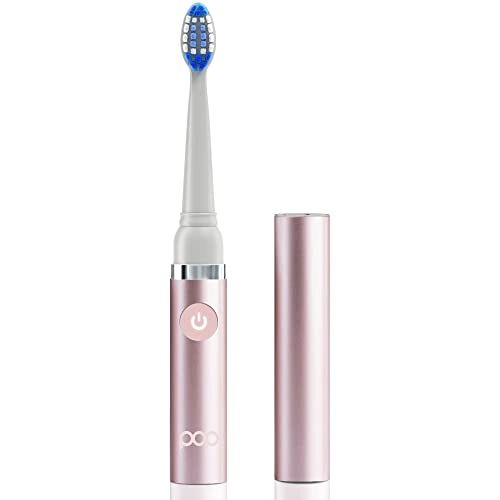 Electric Toothbrush - Metallic Rose Battery Powered 2 Speeds 15000-30000 strokes per minute