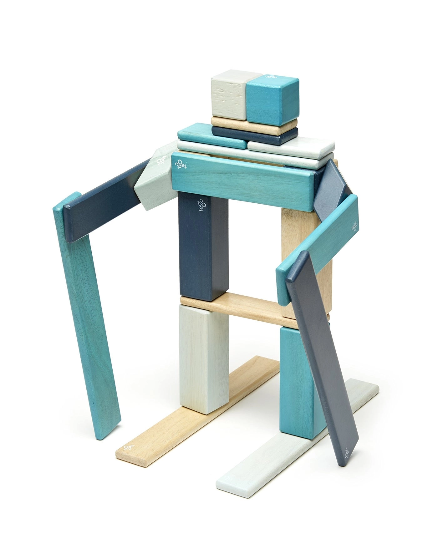 Magnetic Wooden Block Set - 1-99 years old 24 Piece