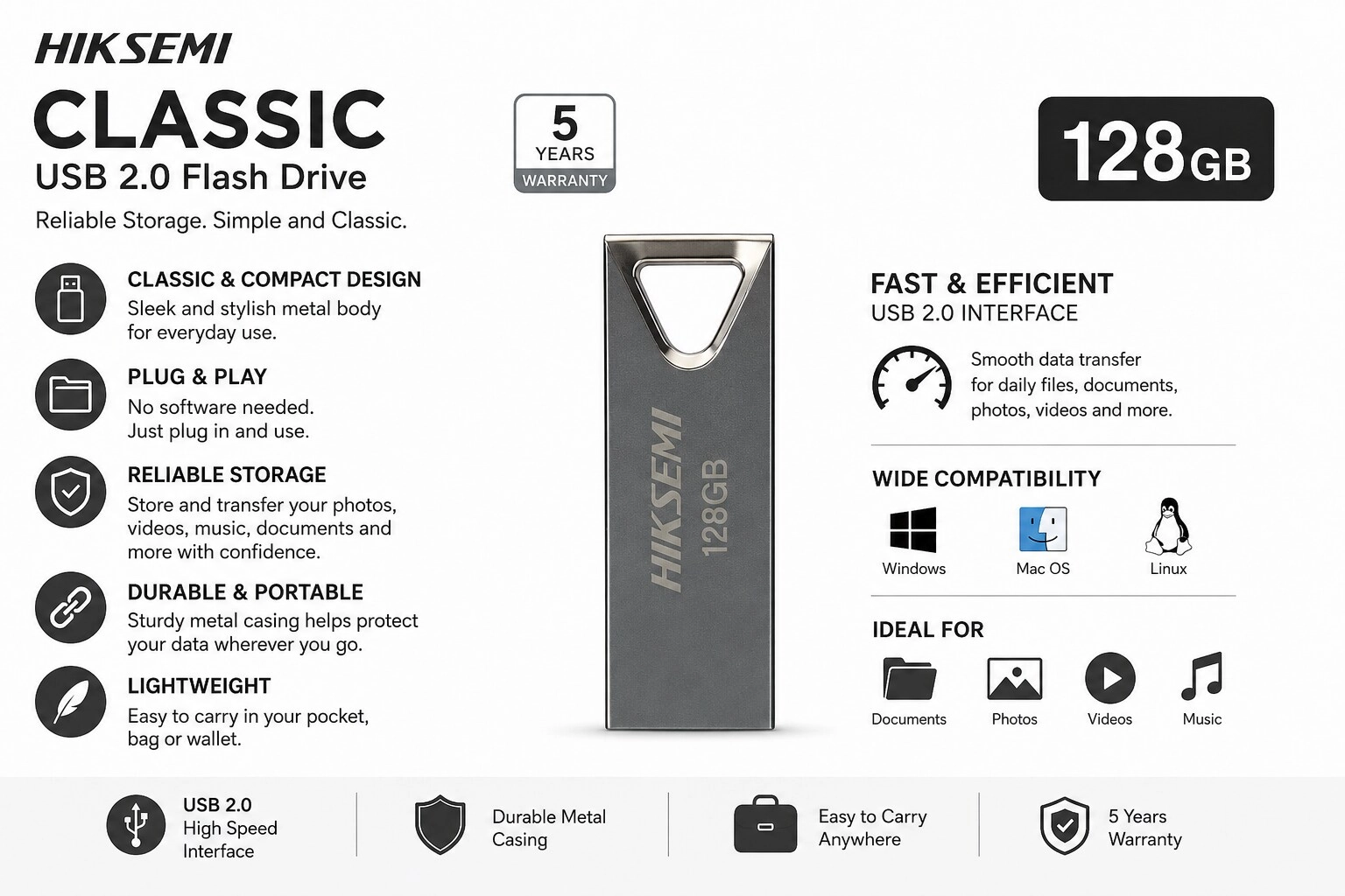 Classic - USB 2.0 128GB