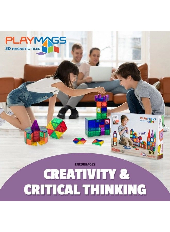 Magnetic Tiles - 60 pcs