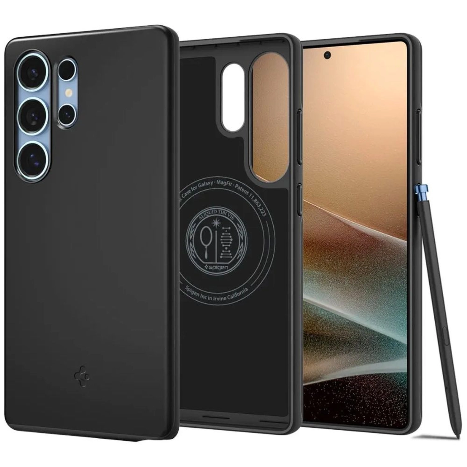 Spigen Thin Fit MagFit Case for Samsung Galaxy S25 Ultra - PC - Polycarbonate, TPU - Thermoplastic Polyurethane