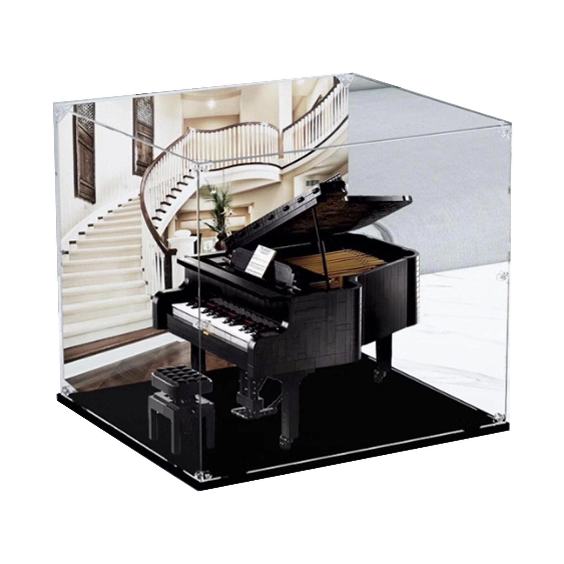 CHIFENMS Acrylic Clear Display Case - 45 x 40 x 40 cm Transparent Dustproof