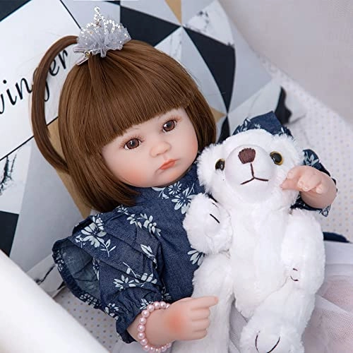 Reborn Baby Doll - 16.5 Inch Vinyl Toddler Girl