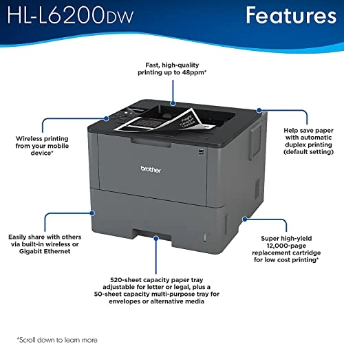HL-L6200DW - 48 ppm 1200 x 1200 dpi