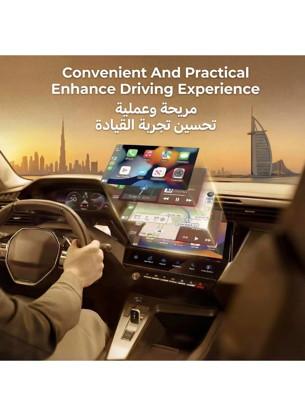 Wireless CarPlay & Android Auto Adapter - 2-in-1 USB-C