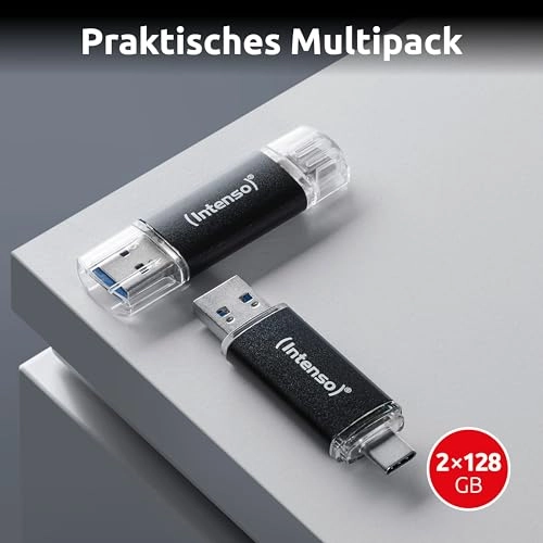 Twist Line - USB 3.2 Gen 1x1 USB-C USB-A 2 x 128 GB Pack