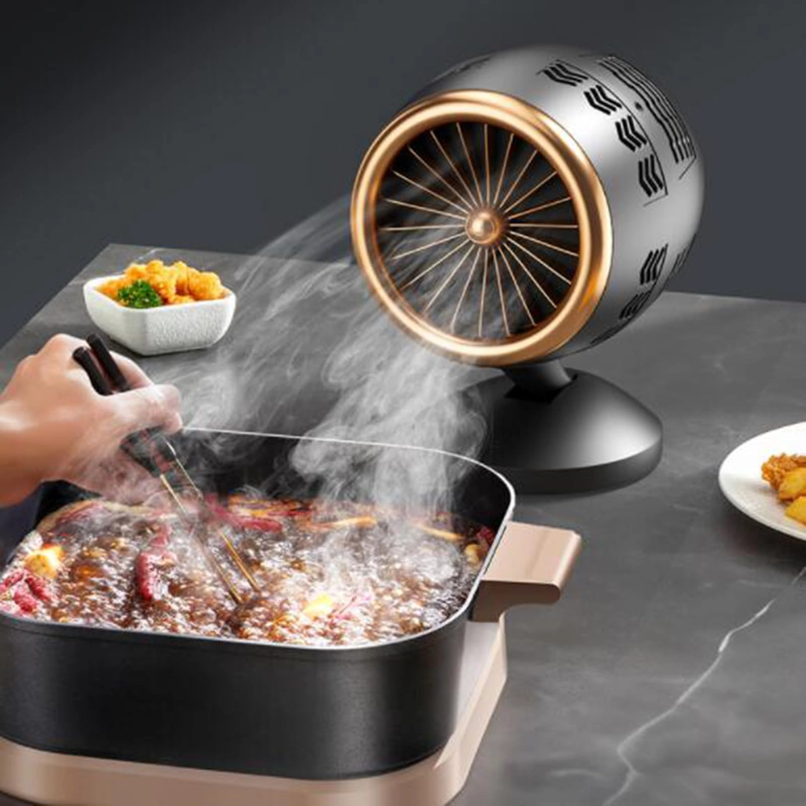 Mini Desktop Cooker Hood - Portable USB 5W