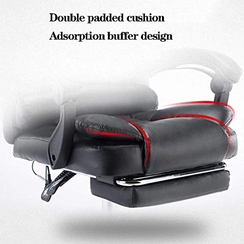 Desk Chair - PU Leather Brown High Back