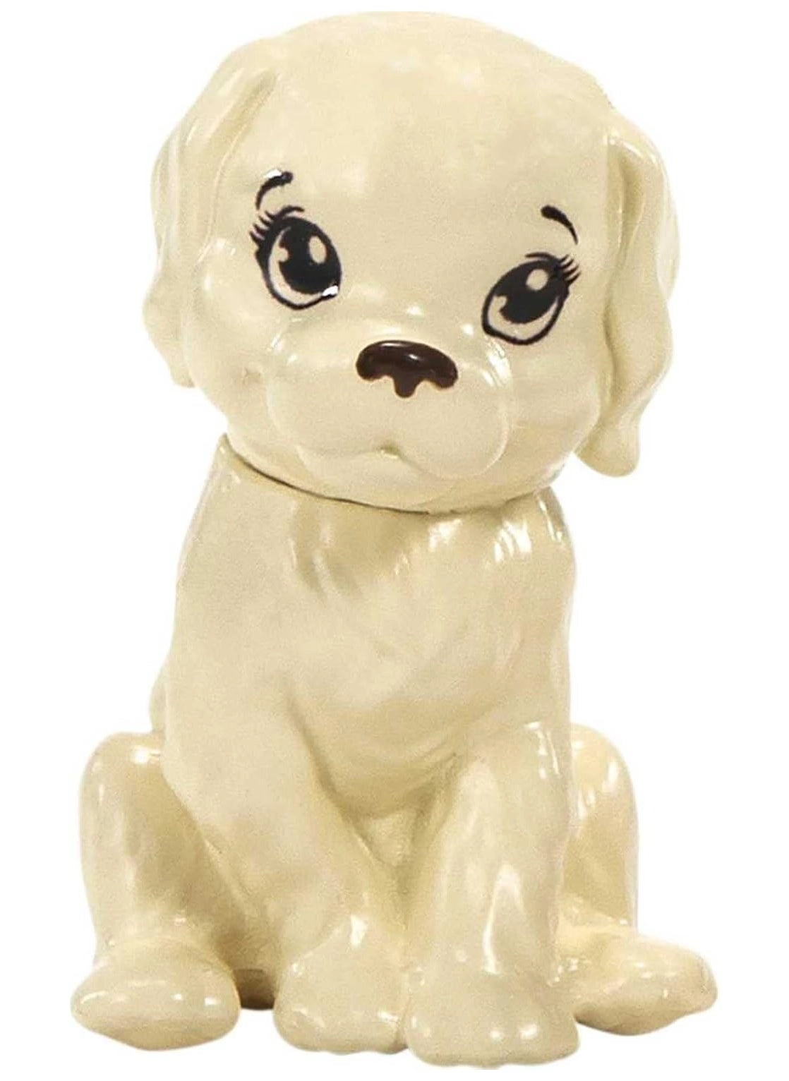 Photographer Petite Fashion Doll - Brunette Hair Heart-print Dress Puppy Figure Ages 3+