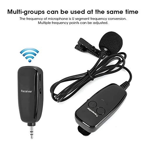 UHF Wireless Lavalier Lapel Microphone Wireless+USB Microphone