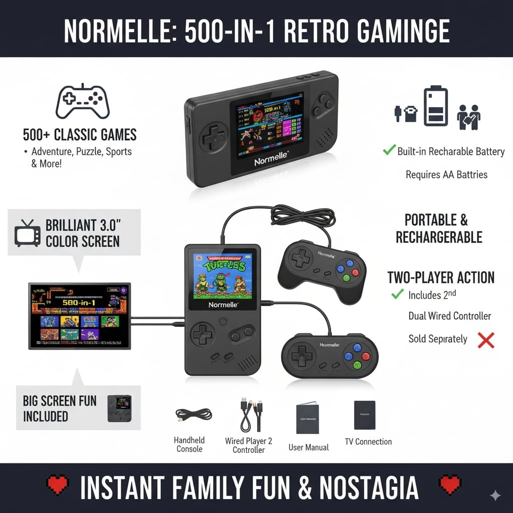 Retro Handheld Game Console