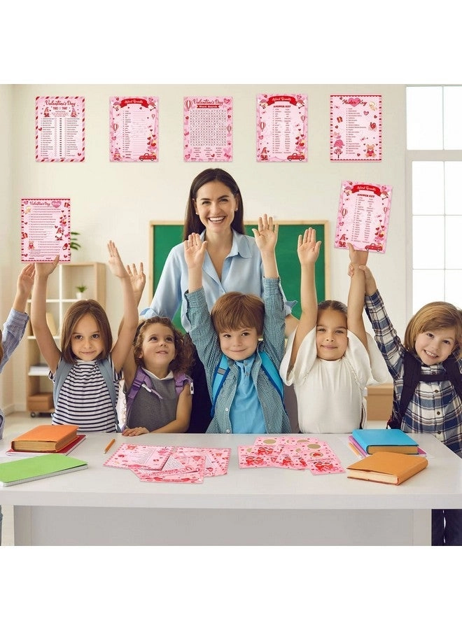 Valentine's Day Games Cards Bingo Game - 127 Pcs