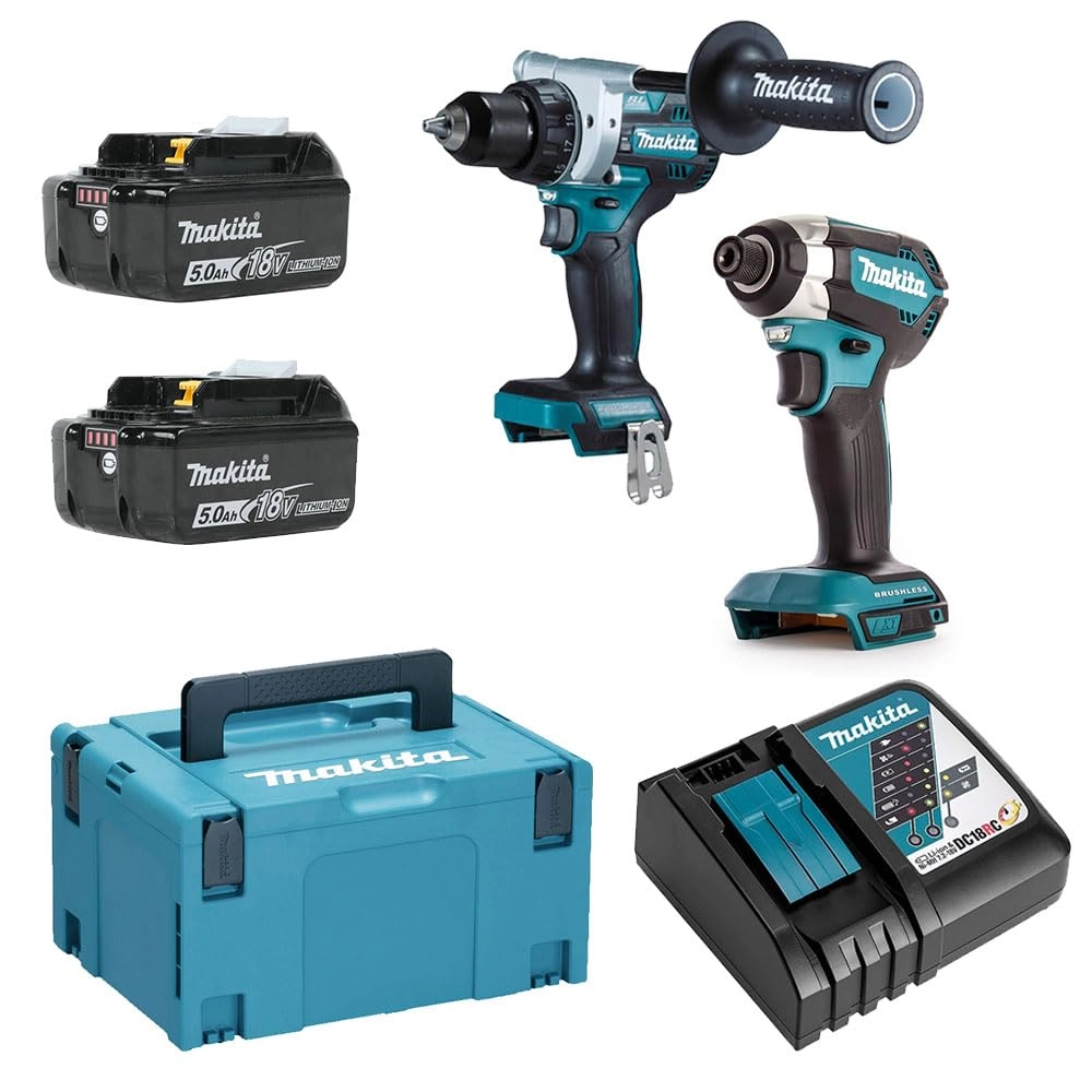 Makita Xpack - 2 x 5Ah + DTD153 - Impact Driver + DDF486 - Screwdriver Drill