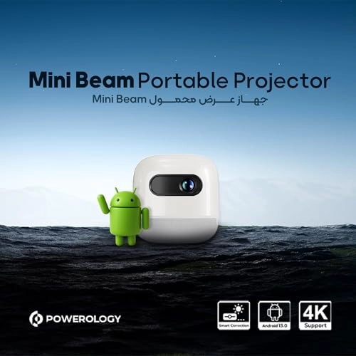 Mini Beam Portable Projector PWMPM2WH 100 ANSI lumens