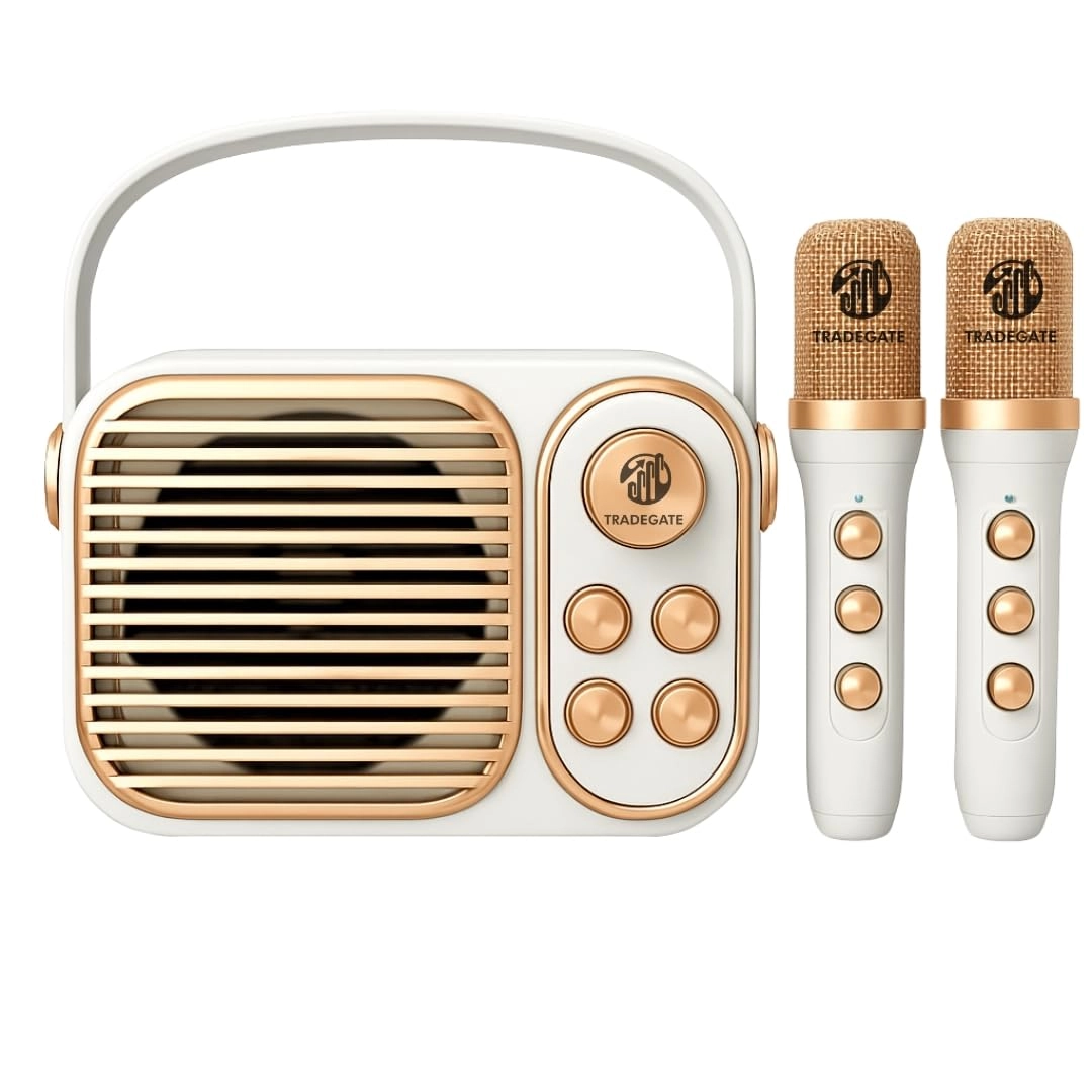 Portable Karaoke Machine - 2 Wireless Microphones